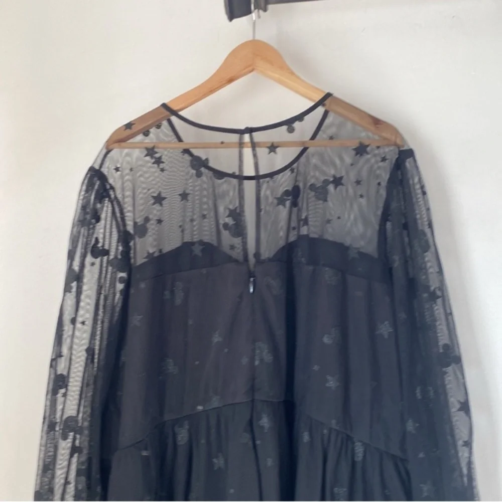 NWT Torrid 30 Mickey Stars Tulle Illusion Skater Dress - Picture 9 of 11